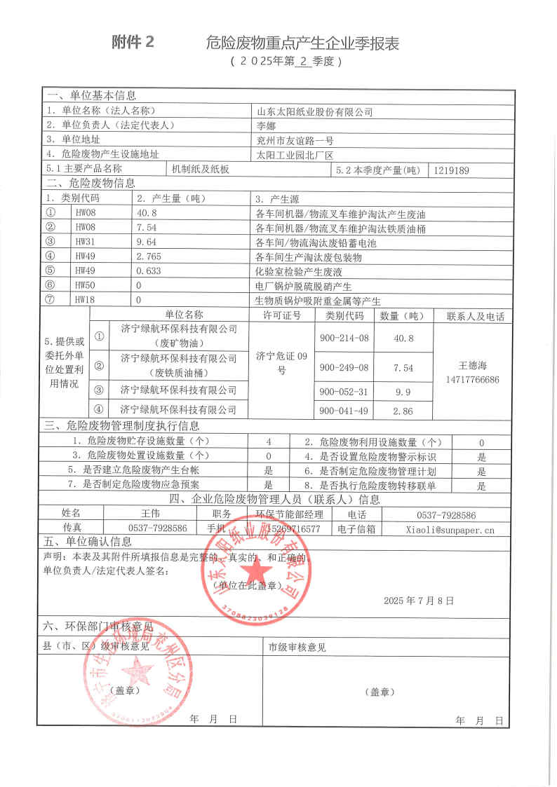 2025年快盈VIII纸业危险废物第二季度报表.jpg